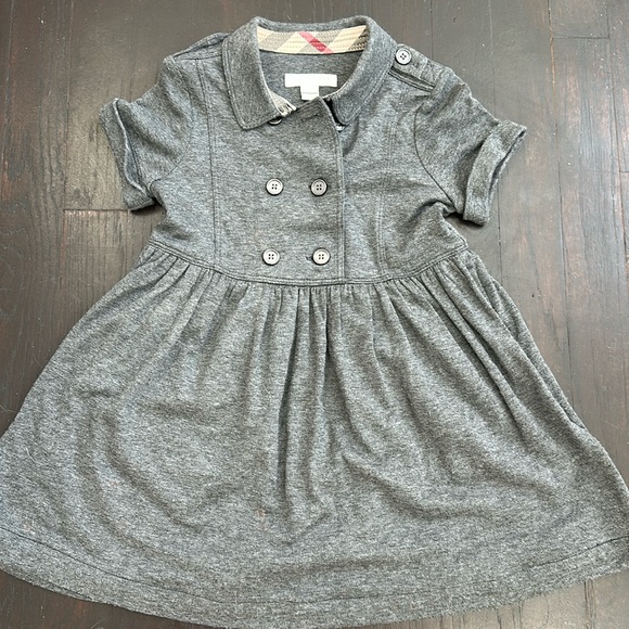 BURBERRY GIRLS DRESS PLAID DETAILS - Picture 1 of 5